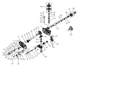 Transmission (Lh) Diagram and Parts List for Z-FORCESZ60KH (17BSDGHD010)(2018) Cub Cadet Lawn Tractor